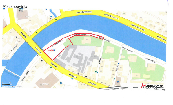 uzavírky mapa Mapa uzavírky při akci Den IZS 2018   Město Železný Brod uzavírky mapa